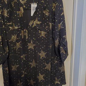 Gold stars blouse